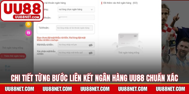 Chi tiết từng bước liên kết ngân hàng UU88 chuẩn xác