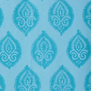 Patterned Cotton Tab Top Blue CurtainsDrapes for Bedroom or Livingroom 2